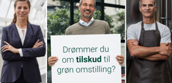 Få tilskud til den grønne omstilling